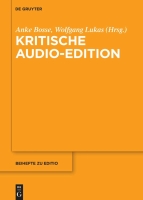 Cover "Kritische Audio-Edition"