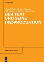 Cover "Der Text und seine (Re)Produktion"